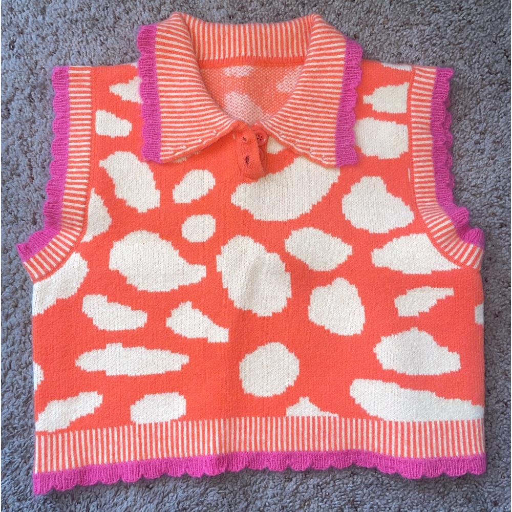 Collared crop top
